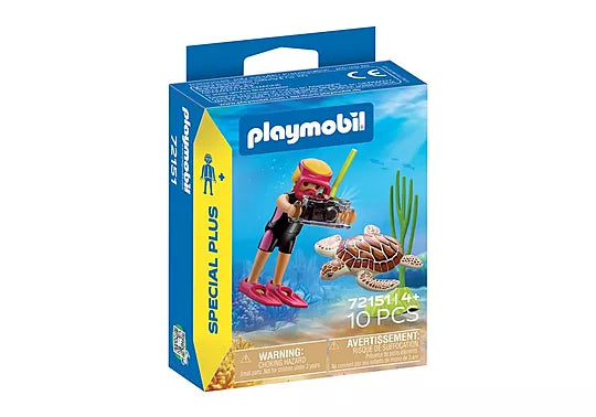 Special Plus : Diver with Turtle