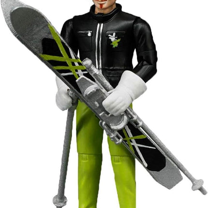 Skier with Accessories