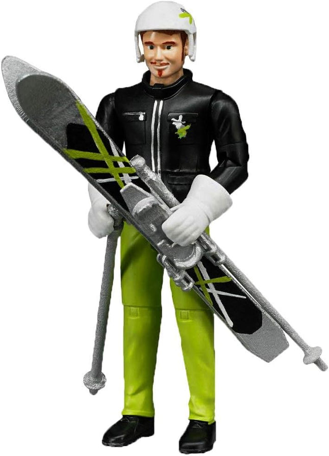 Skier with Accessories