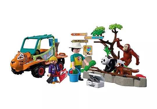 Zoo: Zookeeper with Vehicle