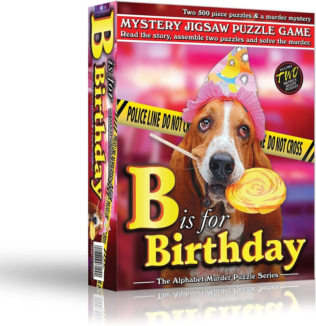 B is for Birthday Mystery Jigsaw Puzzle. 500Pc x 2