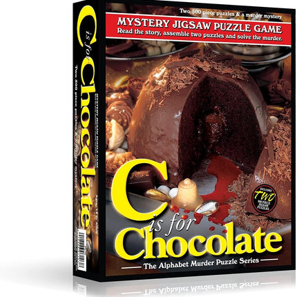 C is for Chocolate Mystery Jigsaw Puzzle. 500Pc x 2