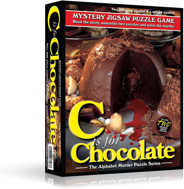 C is for Chocolate Mystery Jigsaw Puzzle. 500Pc x 2
