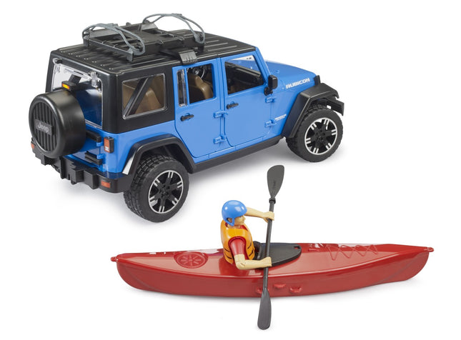 Jeep Wrangler Rubicon Unlimited with Kayak and F igure