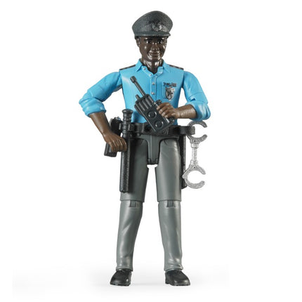 Policeman, dark skin, acc