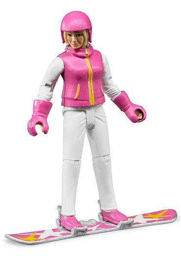 Snowboarder Female with Accessory