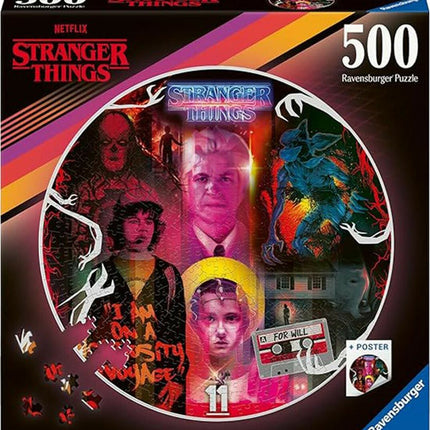 Puzzle: Stranger Things 500 Piece (Round)