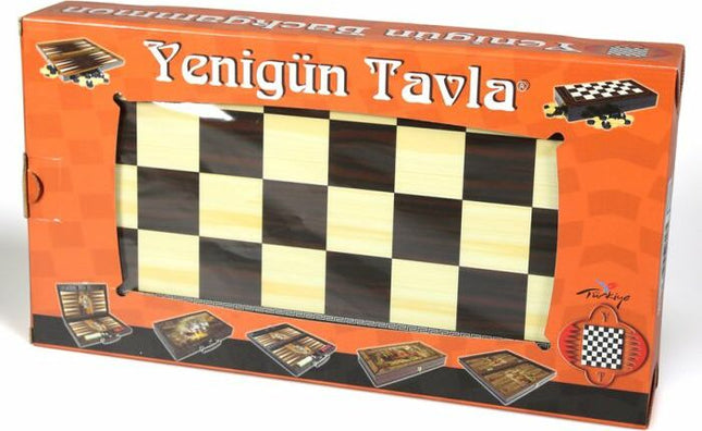 15" Folding Backgammon/Checker Set