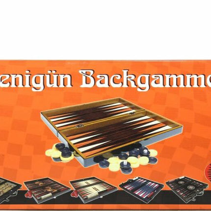 15" Folding Backgammon/Checker Set