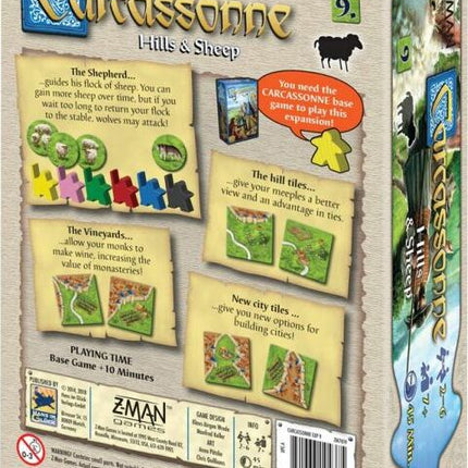 Carcassonne Expansion 9: Hills and Sheep