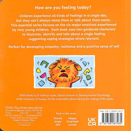 First Feelings Series: When I Feel Angry - Board Book