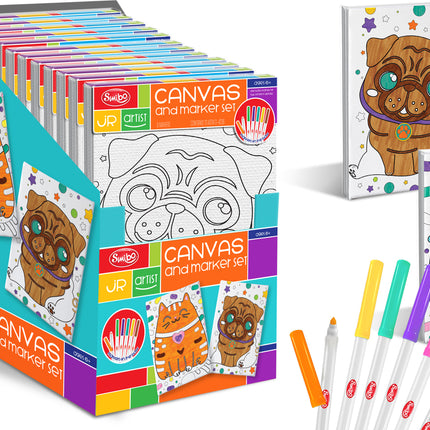 Jr Artist Canvas and Paint Set - Cat/Dog
