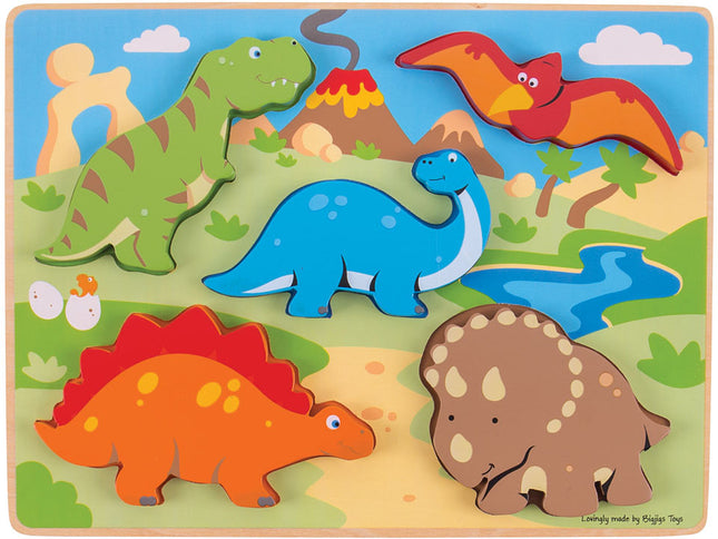 Chunky Lift Out Dinosaurs Puzzle