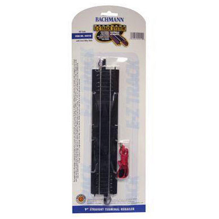 9" Straight Terminal Rerailer W/Wire (1/Card)