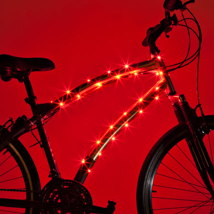 Cosmicbrightz Red Led Bicycle Frame Light