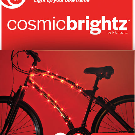 Cosmicbrightz Red Led Bicycle Frame Light