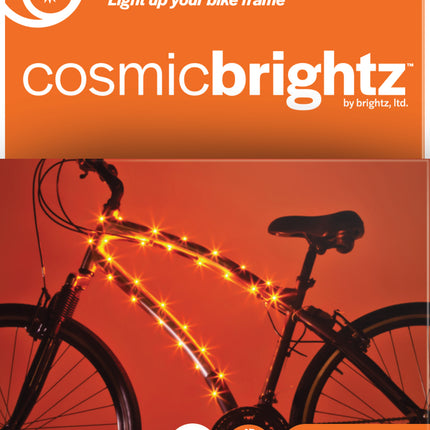 Cosmicbrightz Orange Led Bicycle Frame Light