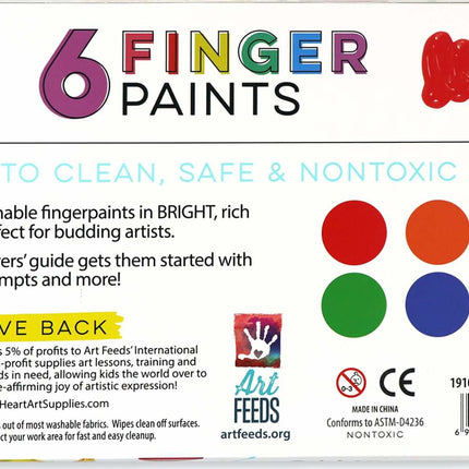 JR 6 Washable Fingerpaints