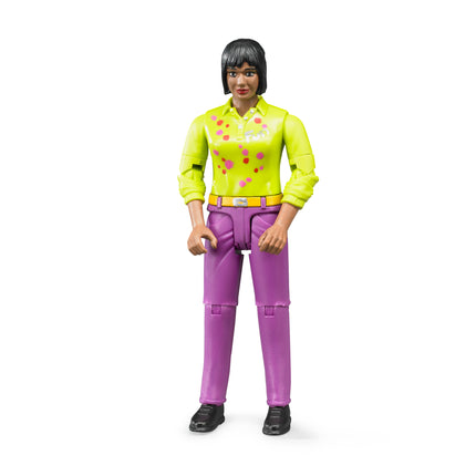 Woman, Medium Skin Tone and Purple Pants