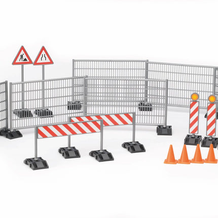 Construction Set Accessories: railings, site signs and pylons