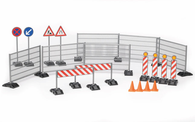 Construction Set Accessories: railings, site signs and pylons
