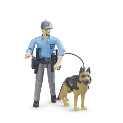 Policeman with Dog - Bruder Figure Set