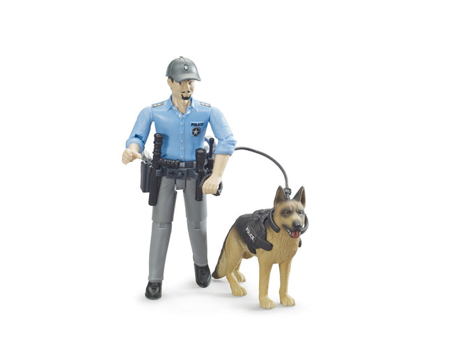Policeman with Dog - Bruder Figure Set