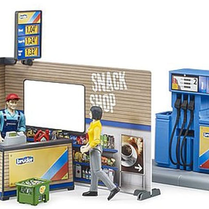 bworld Gas Station With Car
