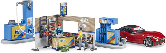 bworld Gas Station With Car