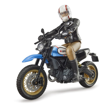 Ducati Scrambler Desert Sled with Rider