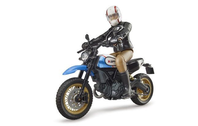 Ducati Scrambler Desert Sled with Rider