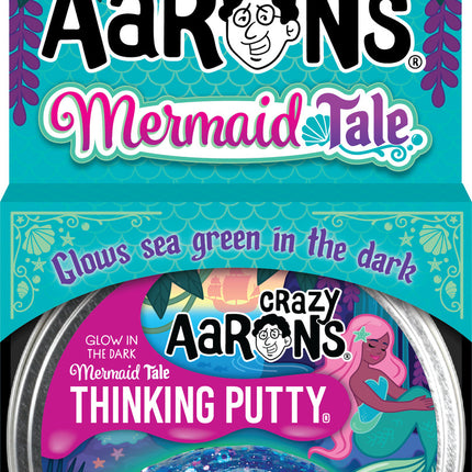 Mermaid Tale Glowbright 4" Thinking Putty Tin