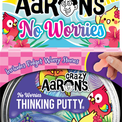 No Worries - Full Size 4" Thinking Putty Tin