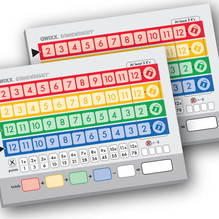 Qwixx Score Pads