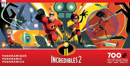 Disney Panoramic - Incredibles 2 - 700 Piece Puzzle