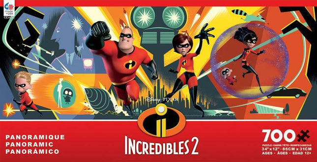 Disney Panoramic - Incredibles 2 - 700 Piece Puzzle