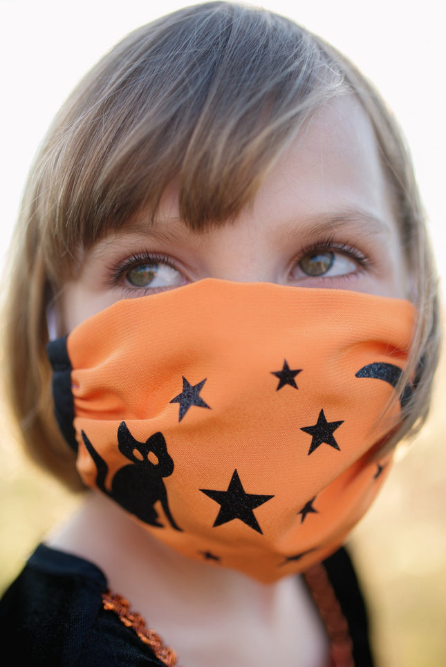 Single Black Cat Protective Face Mask
