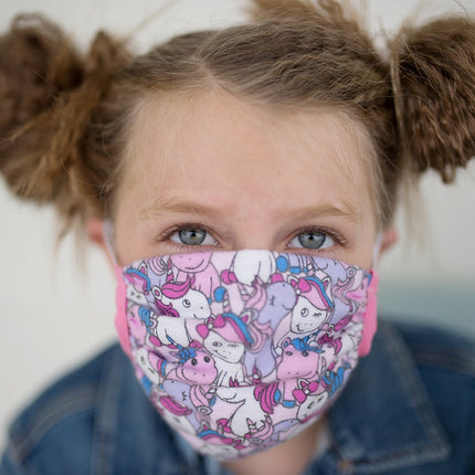 3 Pack Protective Face Masks Unicorns