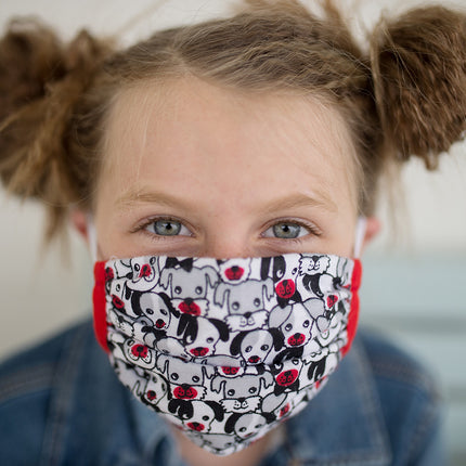 Three Pack Protective Face Masks Puppy