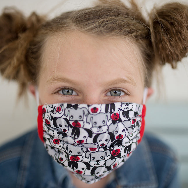 Three Pack Protective Face Masks Puppy