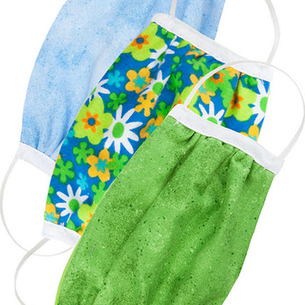 3 Pack Protective Face Masks Flowers