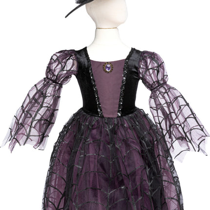 Amethyst the Spider Witch Dress with Hat (Size 5-6)