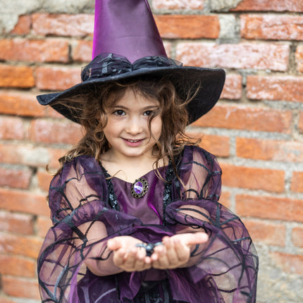 Amethyst the Spider Witch Dress with Hat (Size 5-6)