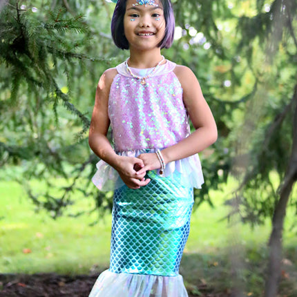 Misty Mermaid Dress, Pink/Blue (Size 5-7)