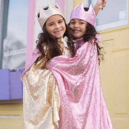 Precious Pink Sequins Cape (Size 5-6)