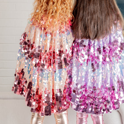 The 5th Avenue Purple Pailette Cape (Size 4-6)
