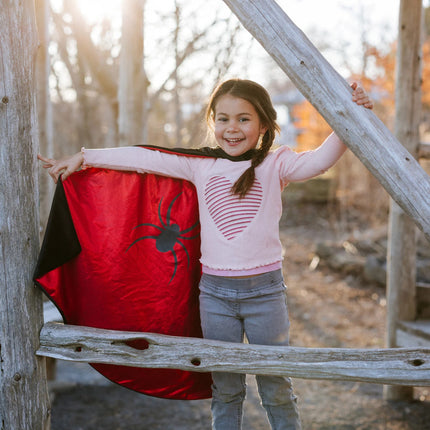 Reversible Spider/Bat Flowing Cape (Size 5-6)
