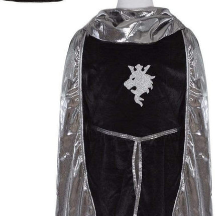 Silver Knight Set with Tunic, Cape and Crown (Size 5/6)