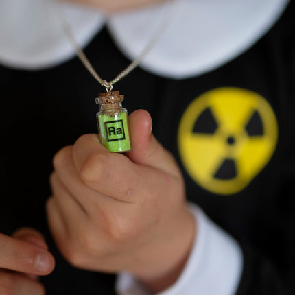 Marie The Scientist Set, Dress, Lab Coat & Necklace (Size 5-6)