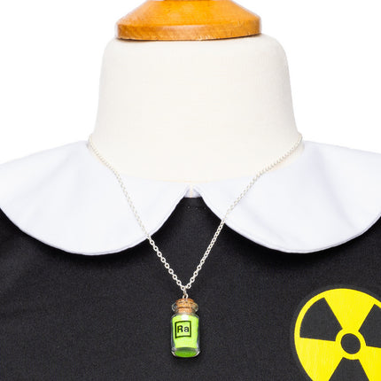 Marie The Scientist Set, Dress, Lab Coat & Necklace (Size 5-6)